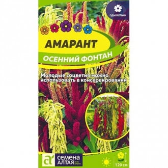 Амарант Осенний фонтан, смесь окрасок изображение 4
