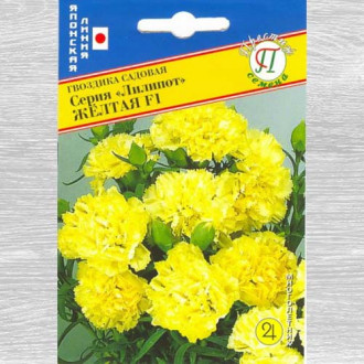 Гвоздика садовая Лилипот желтая F1 изображение 3