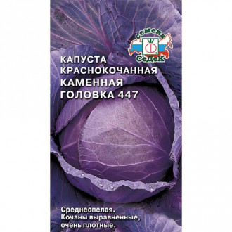 Капуста краснокочанная Каменная головка 447, семена изображение 5