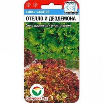 Салат листовой Отелло и Дездемона, семена изображение 4